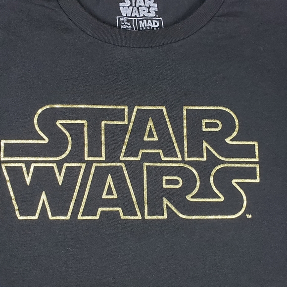 NWOT STAR WARS T-SHIRTS BLACK & GOLD SIZE L, XL - Picture 5 of 12